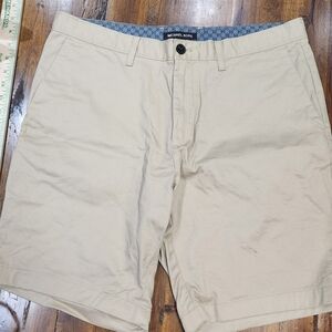 Mens Michael Kors Khaki Shorts Size 34 Casual Preppy Golf Stretch